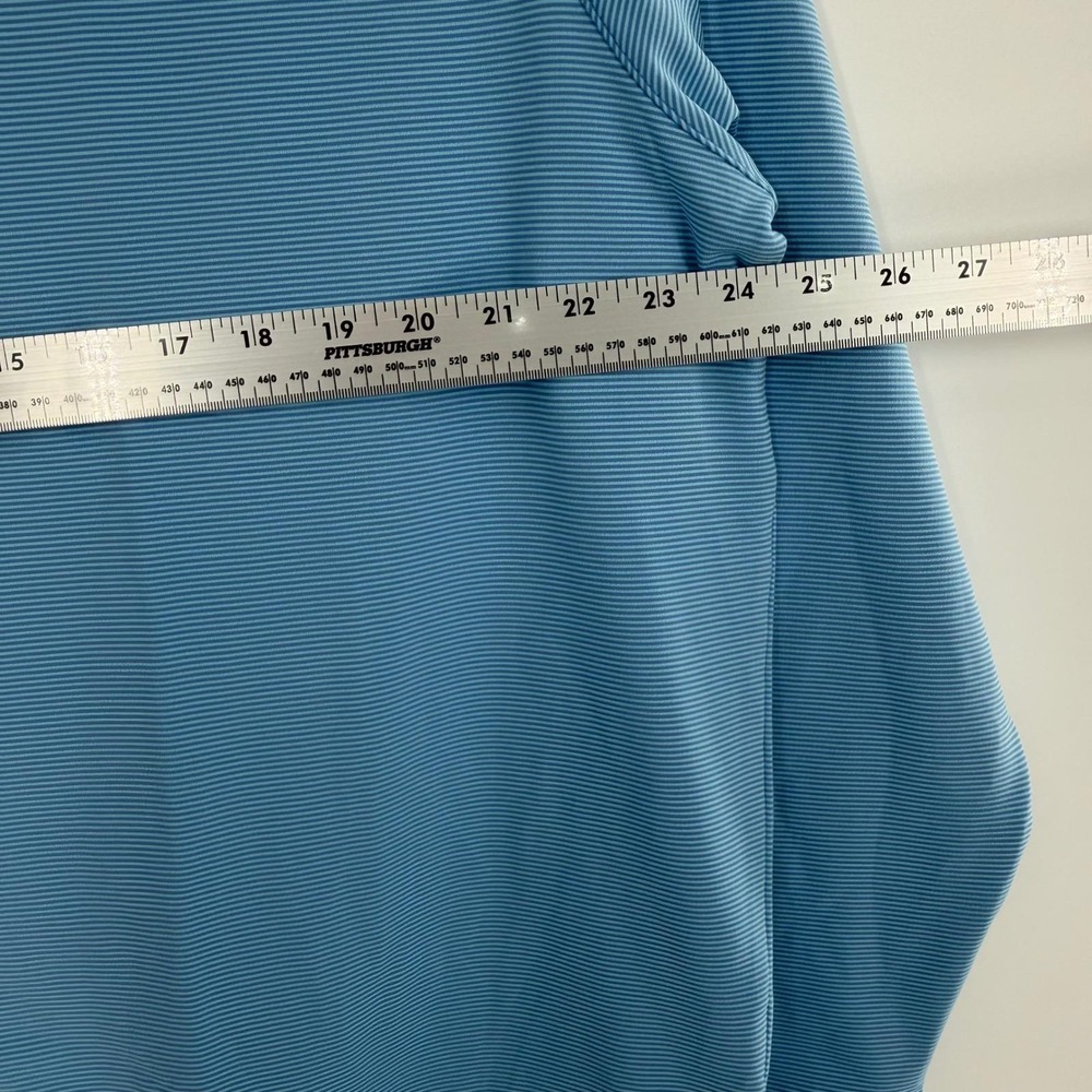 Peter Millar Crown Sport Mens XXL Etide Blue Stripe Performance Hoodie MF23EK45B - Picture 12 of 13